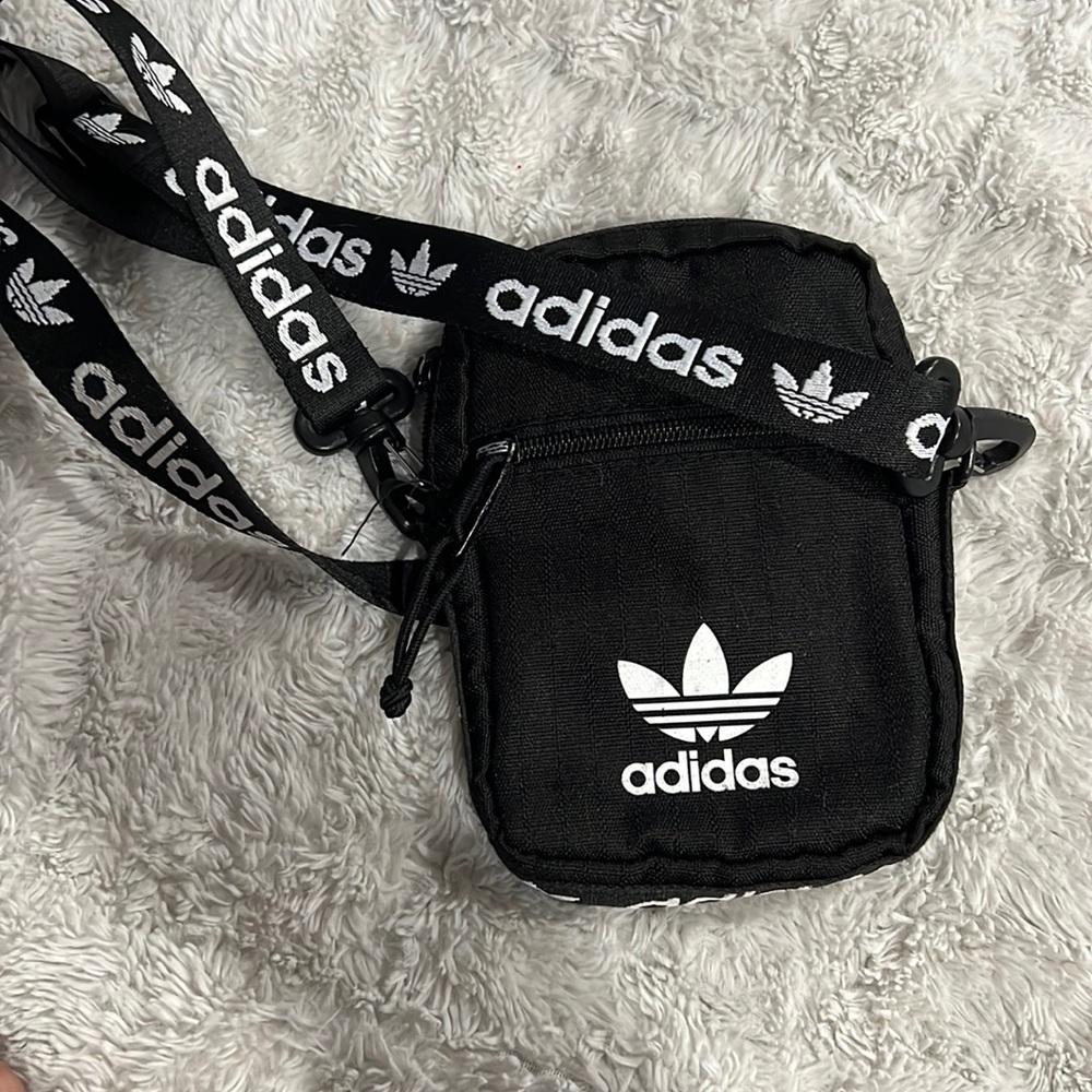 Adidas Black Unisex Cross-Body Sling Bag